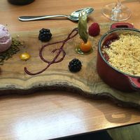 vegan crumble  at Jacobs on the Mall in Cork