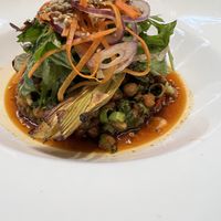 Harissa spiced chickpeas  at Jacobs on the Mall in Cork