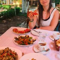 Bruschetta without cheese and grilled vegetables, vegetable risotto and omelette with vegetables for my vegetarian friend at Guesthouse Restorant Alberti in Vlore