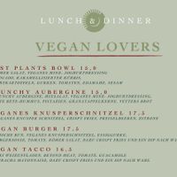 Veganer Teil der Karte  at Mali & Milo in Mainz