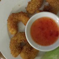 crumbed prawns (entree) at Brother Bon in Northcote