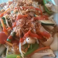 crispy noodle stir fry at Brother Bon in Northcote