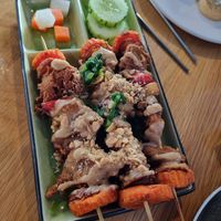 Satay chicken skewers at Brother Bon in Northcote