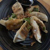 Spicy ‘chicken’ dumplings. Pretty spicy sauce but tasty!  at Brother Bon in Northcote