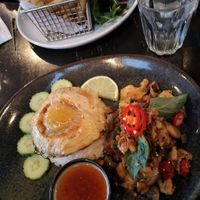 My favourite, Thai Basil Chicken with Coconut Rice at Brother Bon in Northcote