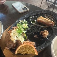 Half eaten ‘duck’ because was so good forgot to take photos   at Brother Bon in Northcote