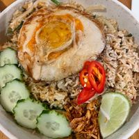 Chili basil fried rice with egg at Brother Bon in Northcote