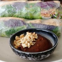 Rice paper rolls at Brother Bon in Northcote
