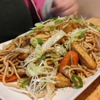 Fried noodle with tofu at VegeViet  in Turku