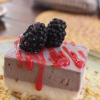 8/10 - Blueberry/blackberry cheesecake - had that cashew nutty feel to it very melt/clay and enjoyable sauce at CASA FLOW  in Ibiza