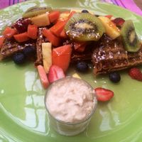 Butternut Waffle at The Pudding Shop in Johannesburg