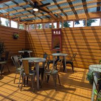 patio at Shami Cafe in Portland