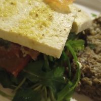 Vegan sandwich at Sintaxis Palermo in Buenos Aires