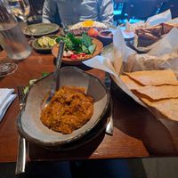 My mizra ghasemi and lavash crackers at Rumi’s Kitchen in District Of Columbia