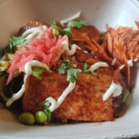 Buddha bowl (vg) at EZ and Moss in North London