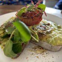 Avocado on toast   at EZ and Moss in North London