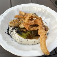 CIPOLLOTTI, CREMA DI FAGIOLI, ALLORO, SFOGLIATELLE  at Fattoria Sardi Giustiniani in Toscana