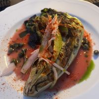 INSALATA CANASTA ARROSTO, SALSA PANZANELLA  at Fattoria Sardi Giustiniani in Toscana