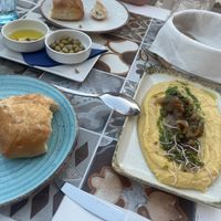 Fava beans, olives and breads  at San Giorgio in New Jersey