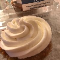 Vegan Carrot cupcakes with vanilla frosting! at PCC Community Markets - Fremont in Seattle