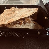 Wow CHEESEBURCER QUESADILLA must try   at Mike's Vegan Grill in Winston-salem