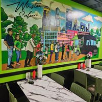 Mural at Mike's Vegan Grill in Winston-salem