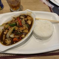 Roasted Chilli Paste Stir-fry with Rice  at Simply Asia in Johannesburg