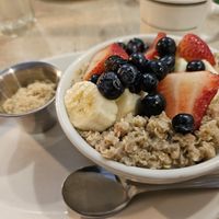 Side of oatmeal and brown sugar at Woodinville Cafe in Woodinville