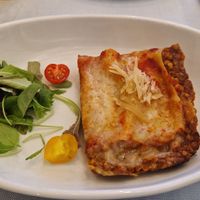 Linsenlasagne at Alla Scala in Sirmione