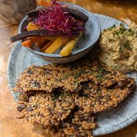 hummus plate at Hamngatan 12 Interiör & design | Café & Bistro in Jämtlands Län