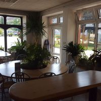Part of small restaurant in the back. at Natural Pisek in Pisek