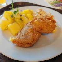 Fried cheese at Vegit Point in Jablonec