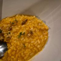 Butternut-Risotto at Salteriet in Senjahopen