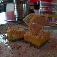 Raw vegan lemon squares...mmmm! at Super Natural Kitchen in Dubai