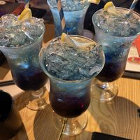 Mount Fuji mocktails   at Maki & Ramen in Newcastle Upon Tyne