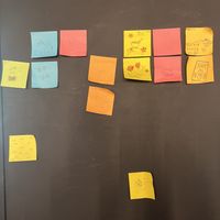 Post it notes 🤷‍♀️  at Maki & Ramen in Newcastle Upon Tyne