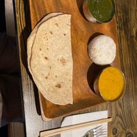 Lunch set at Shama Vegetarian Indian Restaurant in Kyoto