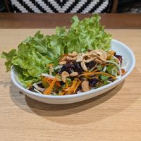 Pickled roselle (hibiscus) salad at Sukjai by Pata Obasan in Chiang Mai