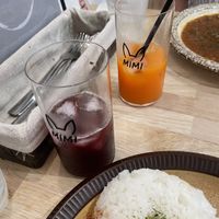 Grape and carrot juice.  at MIMI - Vegan Sweets & Restaurant in Kyoto