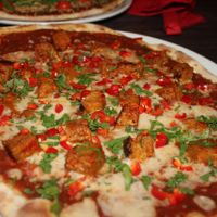 Seitan Finest Pizza at Bar Loosister in Helsinki