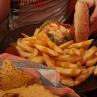 sweet chilli halloumi burger at Bar Loosister in Helsinki