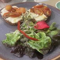 Cheese on self made breadd  at Koffushi in Tenerife