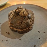Chocolate cake at Koffushi in Tenerife