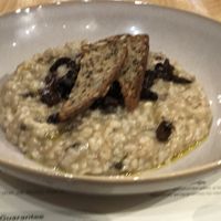 Brown risotto with porcini mushroom  at Koffushi in Tenerife