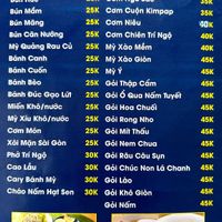 メニュー表  at Chay Trí Ngộ in Da Nang