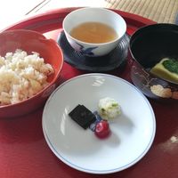 Rice and okazu at Sankoin in Tokyo