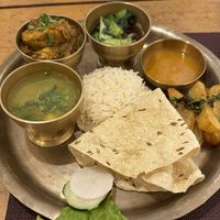 veg thali  at Himalayan Nepalese Cuisine in Baguio City