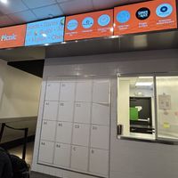 Lockers where your food is placed  at Cinnaholic in New York City