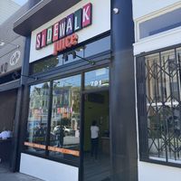 Outside  at Sidewalk Juice in San Francisco