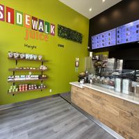 Inside  at Sidewalk Juice in San Francisco